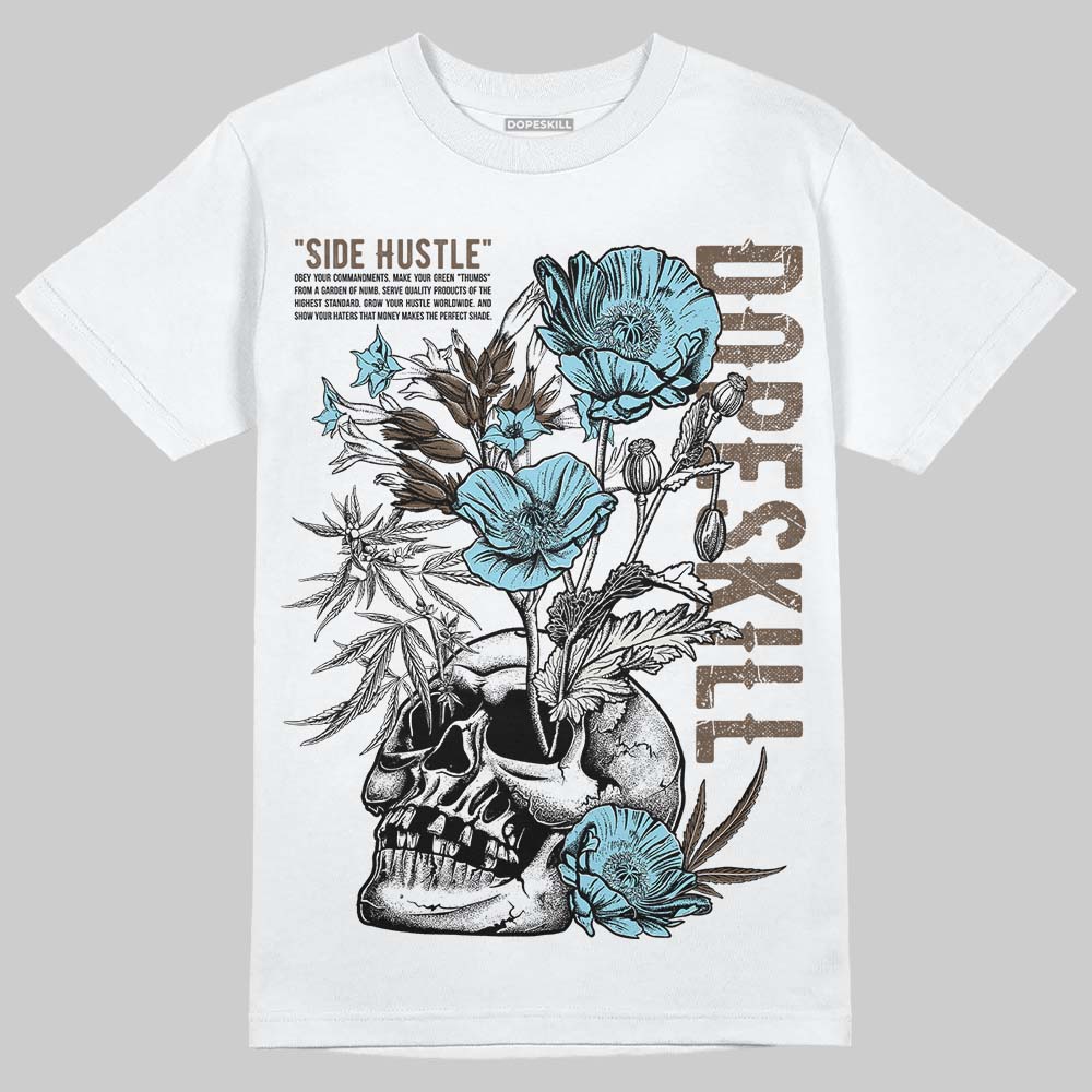 Asics Gel-Kayano 12.1 Cream/Stillwater DopeSkill T-Shirt Side Hustle Graphic Streetwear - White