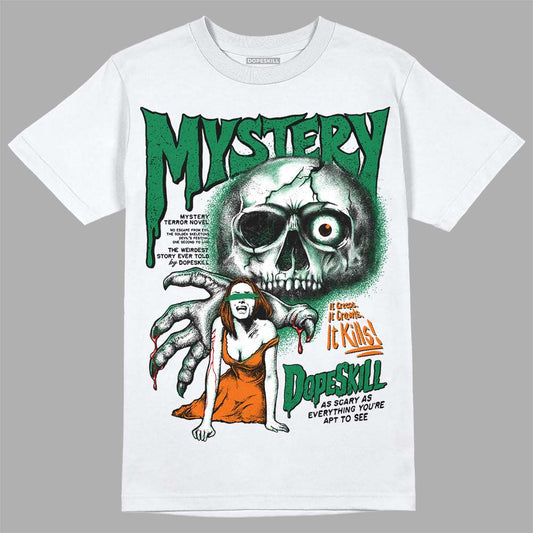 Green Sneakers DopeSkill T-Shirt Mystery Ghostly Grasp Graphic Streetwear - White