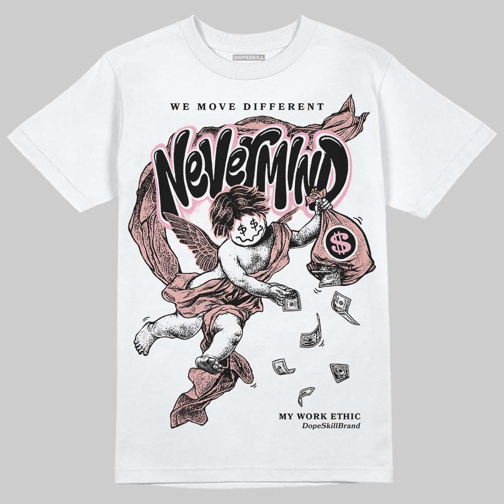 Jordan 1 Low OG “Rust Pink” DopeSkill T-Shirt Nevermind Graphic Streetwear - White