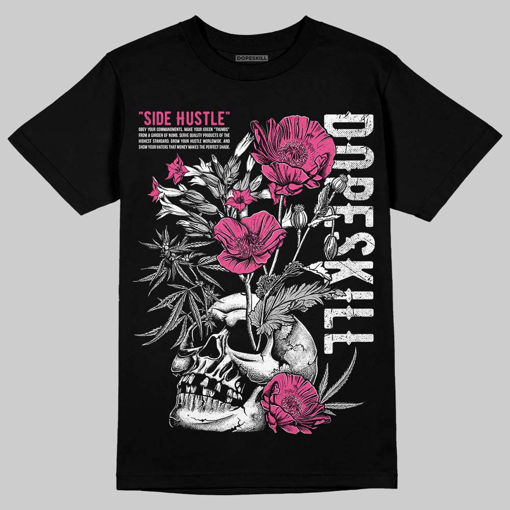 Asics Gel-1130 Pink Glo/ Black DopeSkill T-Shirt Side Hustle Graphic Streetwear - Black