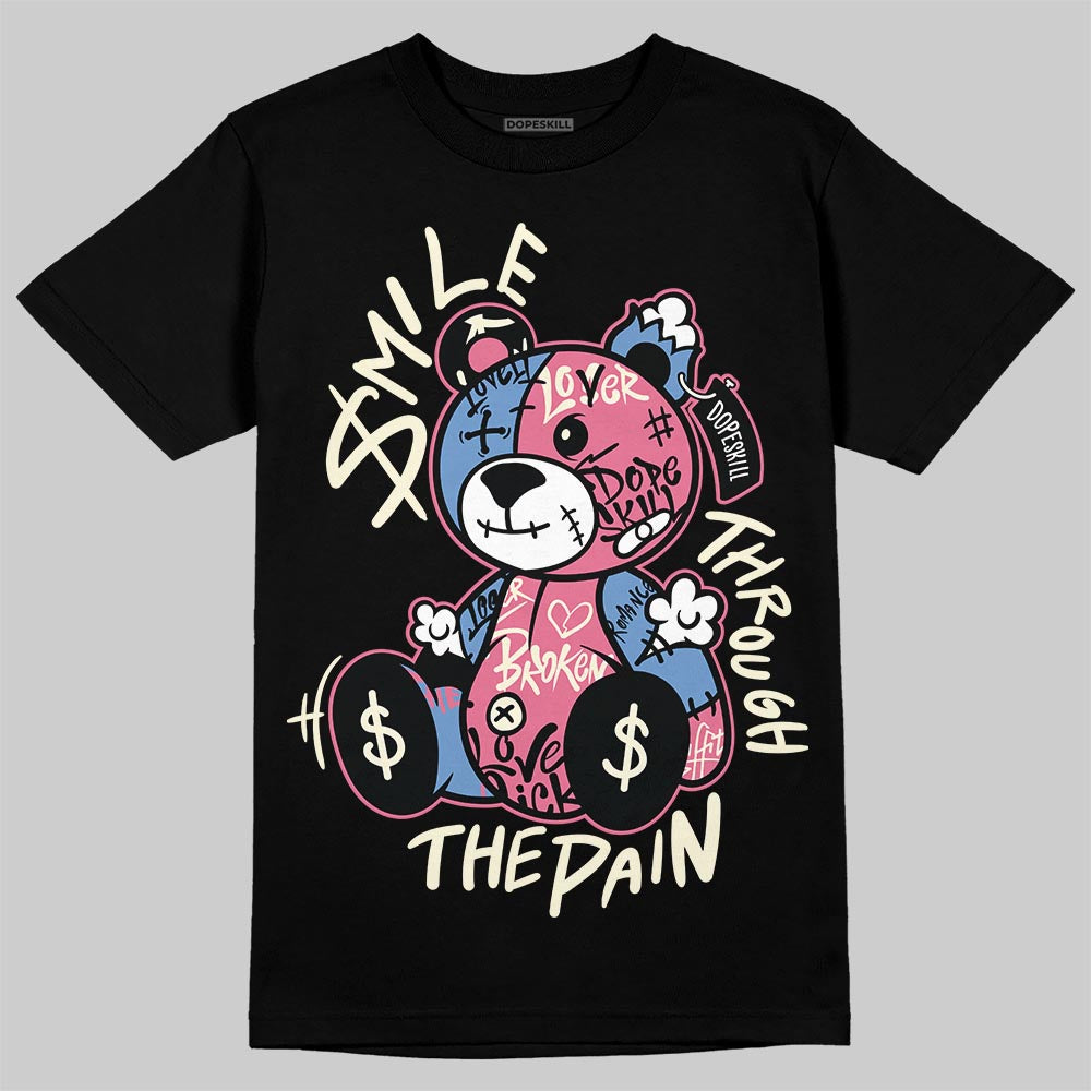 Jordan 1 High OG "Self-Expression" DopeSkill T-Shirt Smile Through The Pain Graphic Streetwear - Black