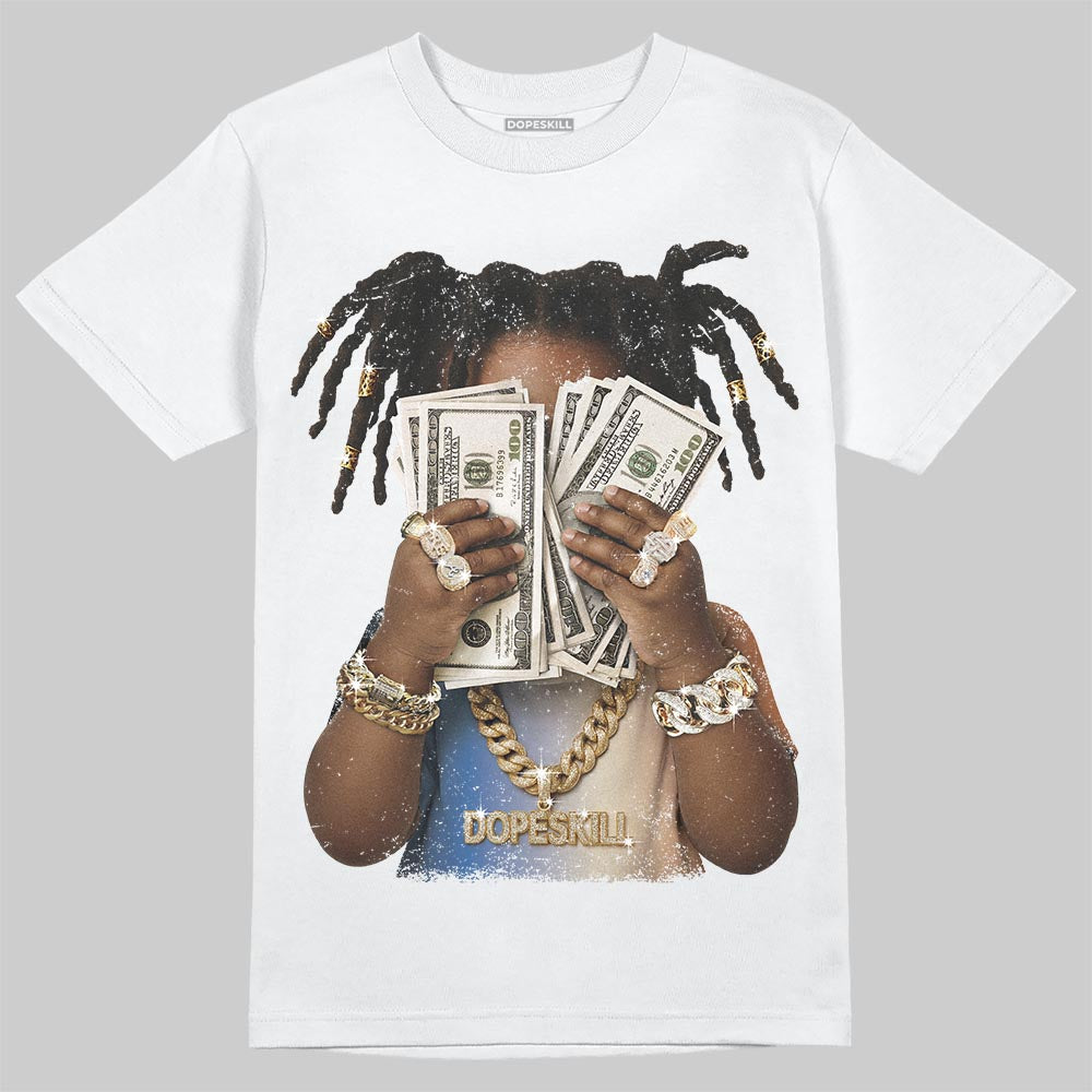 Jordan 17 Retro Low SP Infinite Archives DopeSkill T-Shirt Rich Youth Graphic Streetwear - White