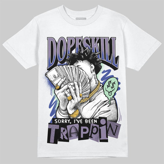 Jordan 1 Retro Low OG Zion Williamson Voodoo Alternate DopeSkill T-Shirt Sorry I've Been Trappin Graphic Streetwear - White