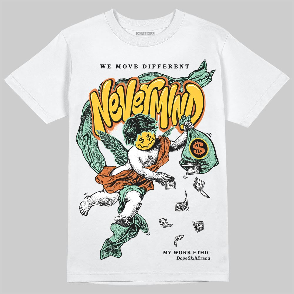 SB Dunk Low Rodeo Tourmaline DopeSkill T-Shirt Nevermind Graphic Streetwear - White