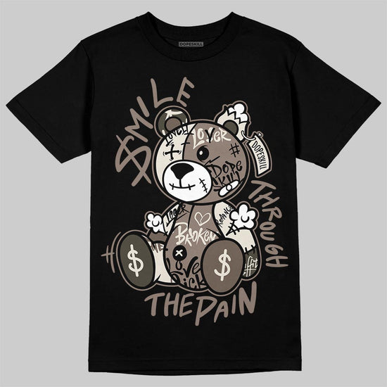 New Balance 204L Mushroom DopeSkill T-Shirt Smile Through The Pain Graphic Streetwear - Black