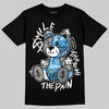 Air Max 95 OG Blue Spark DopeSkill T-Shirt Smile Through The Pain Graphic Streetwear - Black