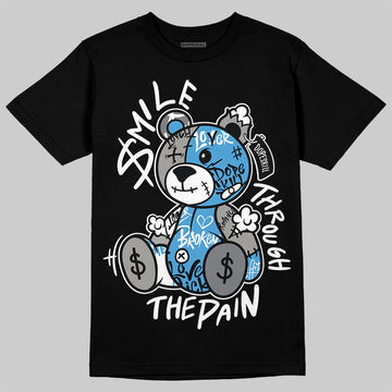 Air Max 95 OG Blue Spark DopeSkill T-Shirt Smile Through The Pain Graphic Streetwear - Black