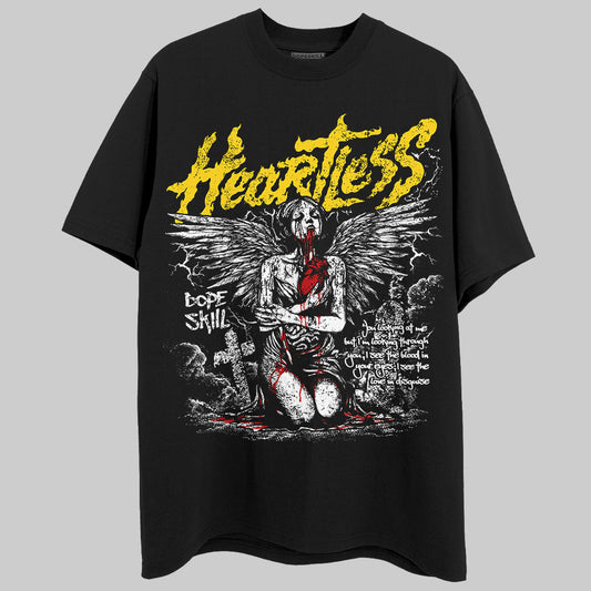 Jordan 4 Thunder DopeSkill T-Shirt Heartless Graphic Streetwear - Black