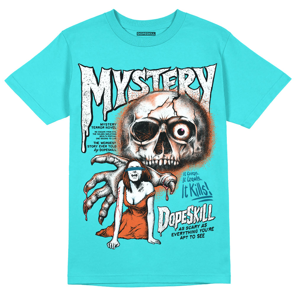 Dunk Low “Miami Dolphins” DopeSkill Tahiti Blue T-shirt Mystery Ghostly Grasp Graphic Streetwear