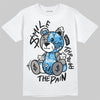 Air Max 95 OG Blue Spark DopeSkill T-Shirt Smile Through The Pain Graphic Streetwear - White