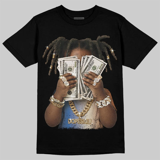 Jordan 17 Retro Low SP Infinite Archives DopeSkill T-Shirt Rich Youth Graphic Streetwear - Black