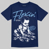 University Blue Sneakers DopeSkill T-Shirt Flexin' Graphic Streetwear - navy