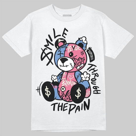 Jordan 1 High OG "Self-Expression" DopeSkill T-Shirt Smile Through The Pain Graphic Streetwear - White