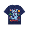 University Blue Sneakers DopeSkill T-Shirt Let 'em Hate Graphic Streetwear - Navy