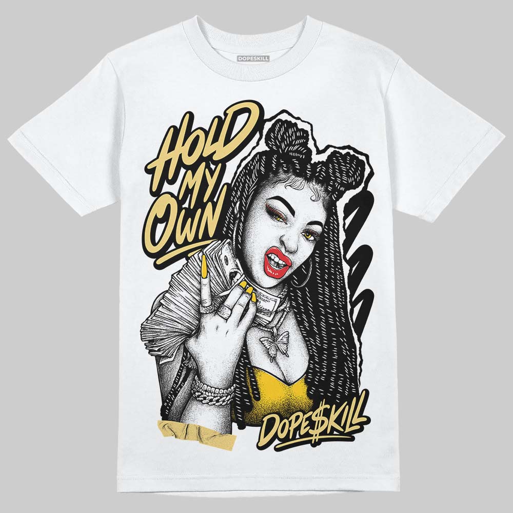 Quai 54 x Air Jordan 1 Retro Low OG Tour Yellow Black DopeSkill T-Shirt New H.M.O Graphic Streetwear - White