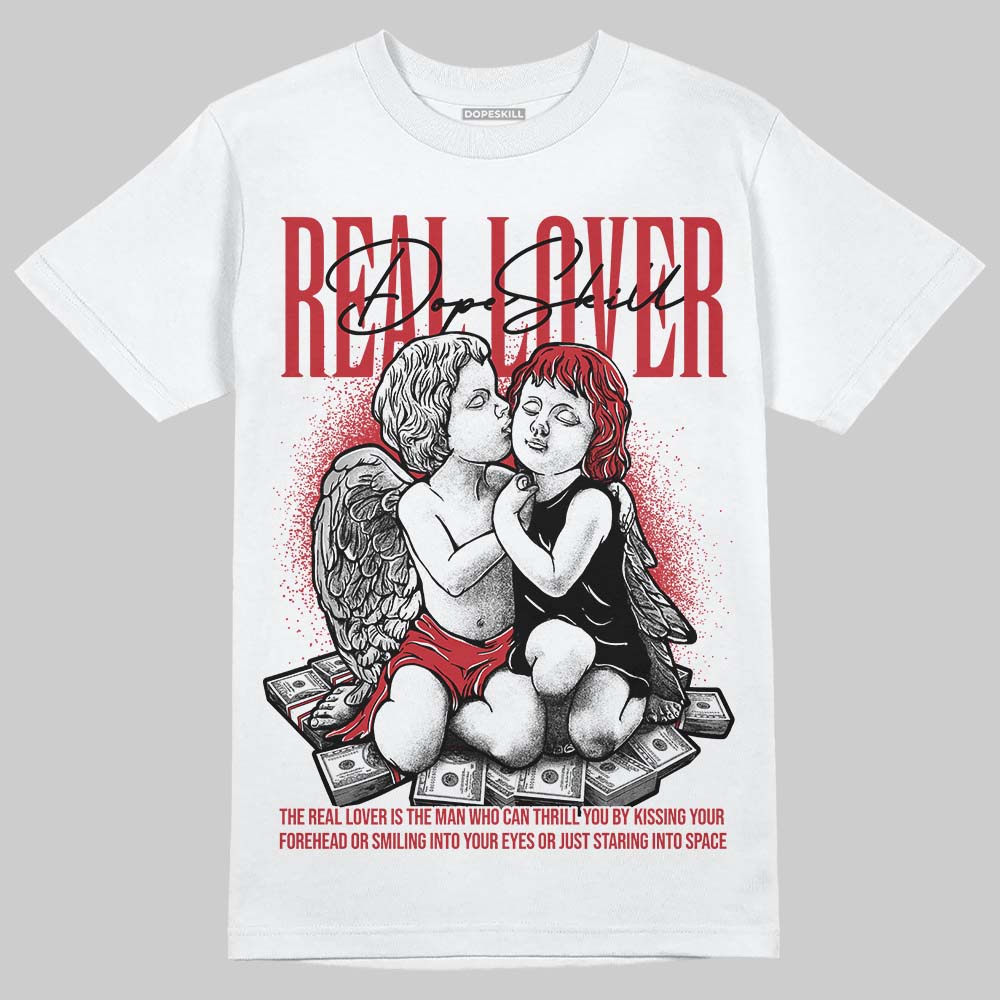 Jordan 1 Low OG "Chicago" DopeSkill T-Shirt Real Lover Graphic Streetwear - White