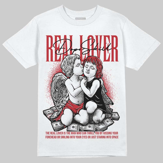 Jordan 1 Low OG "Chicago" DopeSkill T-Shirt Real Lover Graphic Streetwear - White