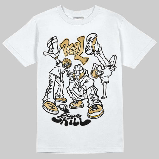 Jordan 12 Retro 'Taxi' 2025 DopeSkill T-Shirt Real Y2K Players Graphic Streetwear - White