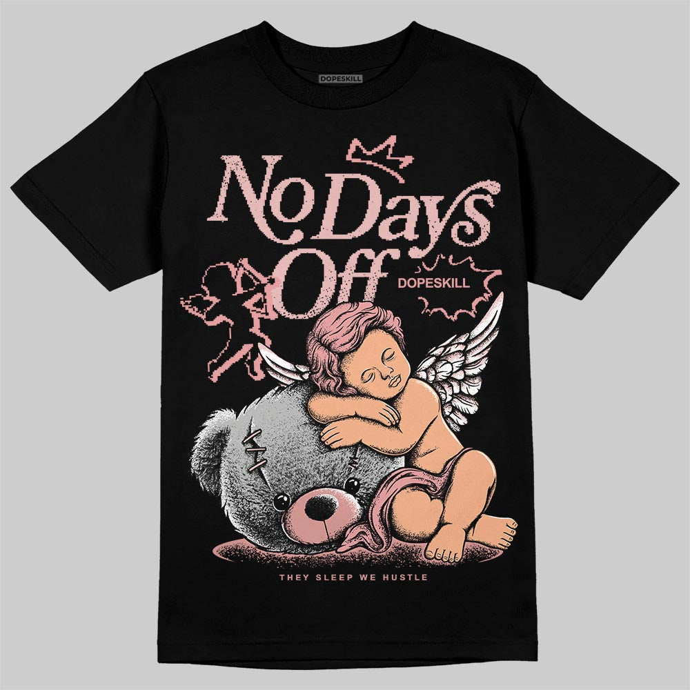 Jordan 40 “Dusty Rose” DopeSkill T-Shirt New No Days Off Graphic Streetwear - Black