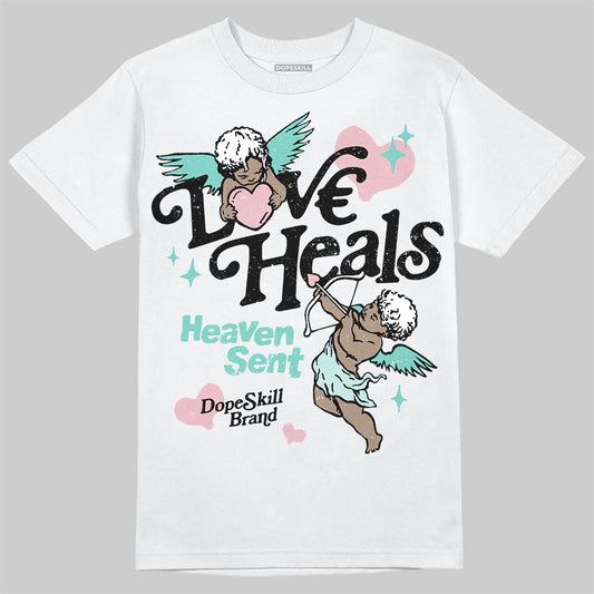 Jordan 11 Low "Igloo" DopeSkill T-Shirt New Love Heals Graphic Streetwear - White