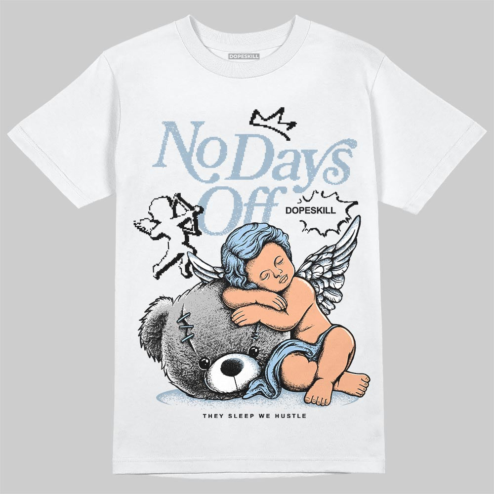Jordan 40 “Blue Suede” DopeSkill T-Shirt New No Days Off Graphic Streetwear - White