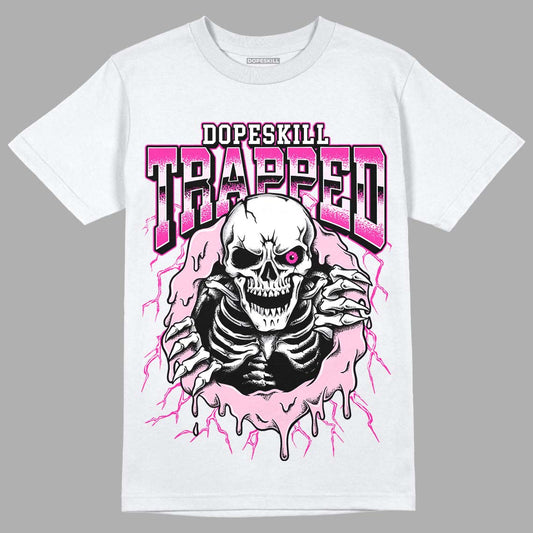 Dunk Low GS 'Triple Pink' DopeSkill T-Shirt Trapped Halloween Graphic Streetwear - White