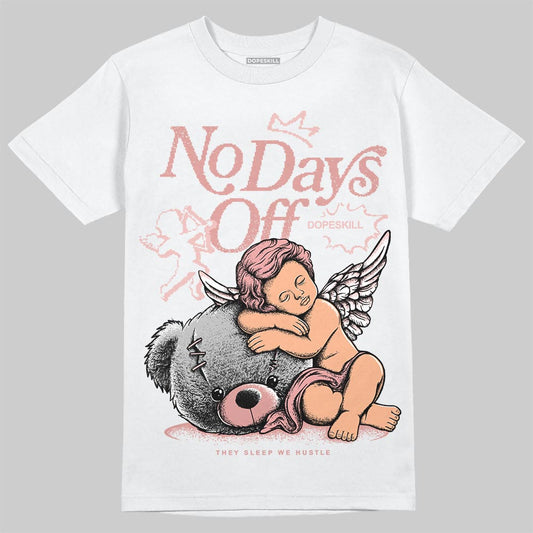 Jordan 40 “Dusty Rose” DopeSkill T-Shirt New No Days Off Graphic Streetwear - White