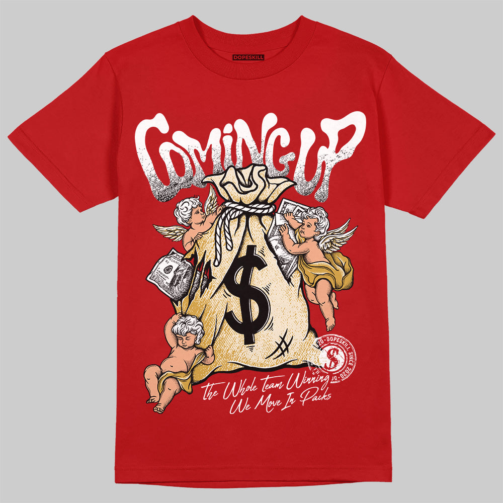 Jordan 1 Retro High OG Black Toe Reimagined DopeSkill T-Shirt Money Bag Coming Up Graphic Streetwear - Red