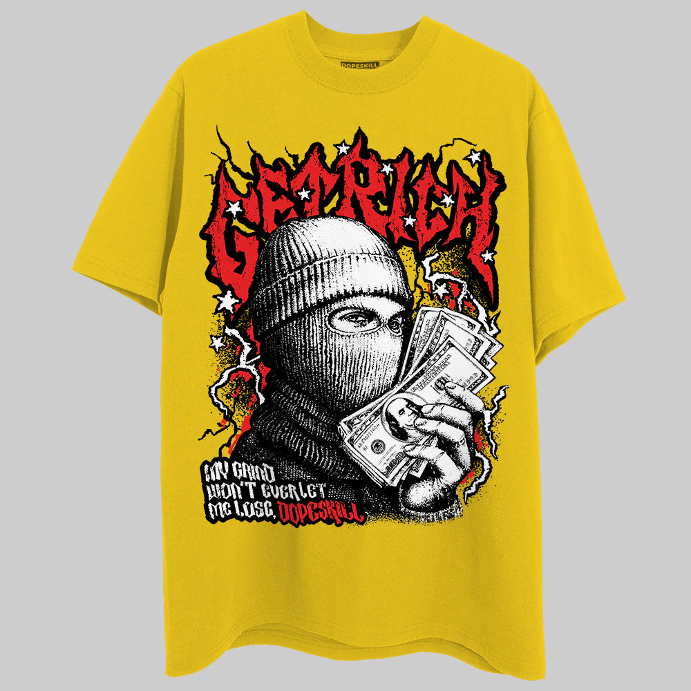 Yellow Sneakers DopeSkill T-Shirt Wealthy Graphic Streetwear - Gold