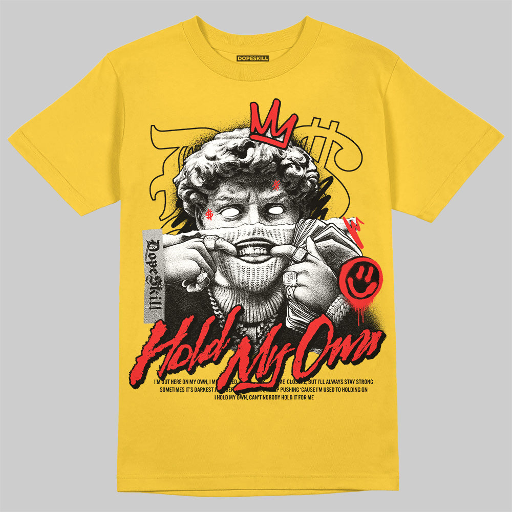 Jordan 4 Thunder DopeSkill T-Shirt In My Way Graphic Streetwear - Tour Yellow