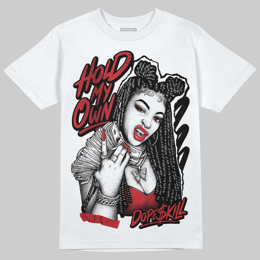 Jordan 1 High OG “Ruby” DopeSkill T-Shirt New H.M.O Graphic Streetwear - White