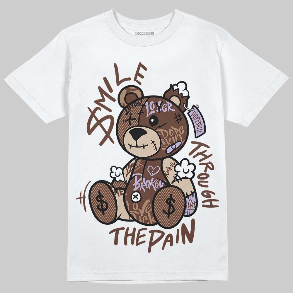 Harris Tweed x Wmns Dunk Low 'Sesame' DopeSkill T-Shirt Smile Through The Pain Graphic Streetwear - White