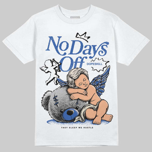 Jordan 1 Low Travis Scott x Fragment DopeSkill T-Shirt New No Days Off Graphic Streetwear - White
