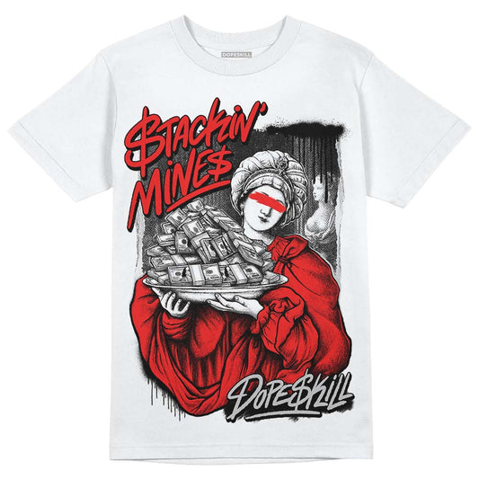 Jordan Spizike Low Bred DopeSkill T-Shirt Stackin Mines Graphic Streetwear - White