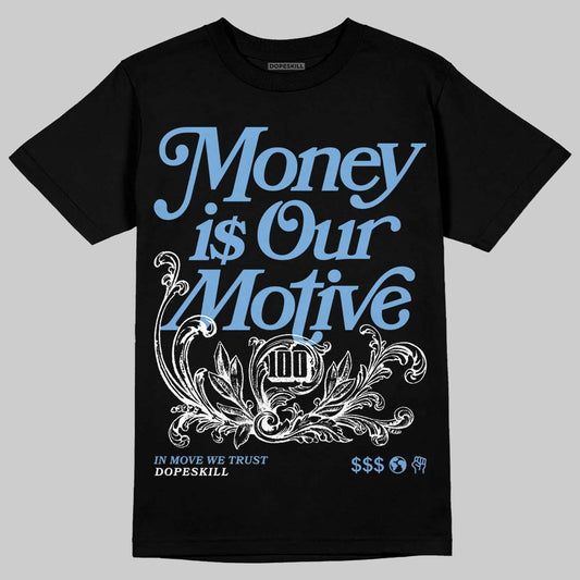 Jordan 12 Retro 'Melo' DopeSkill T-Shirt Money Is Our Motive Typo Graphic Streetwear - Black