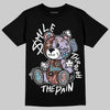 Harris Tweed x Dunk Low Denim Turquoise and Baroque Brown DopeSkill T-Shirt Smile Through The Pain Graphic Streetwear - Black