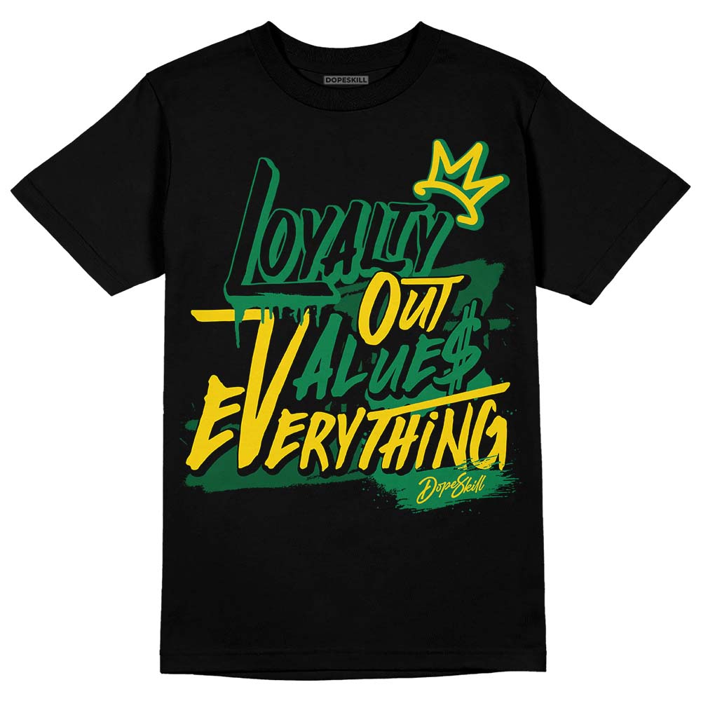 Green Sneakers DopeSkill T-Shirt LOVE Graphic Streetwear - Black