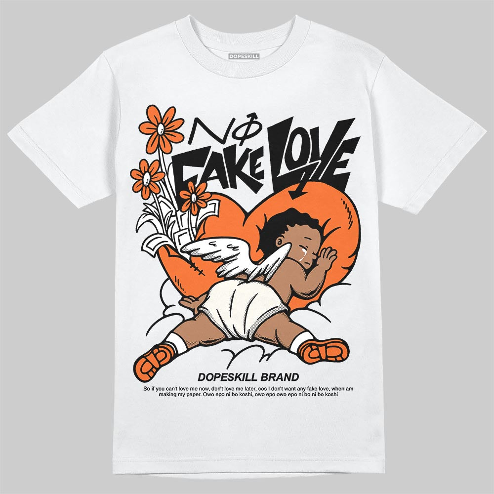 Jordan 1 Retro High OG Shattered Backboard (2025) DopeSkill T-Shirt No Fake Love Graphic Streetwear - White