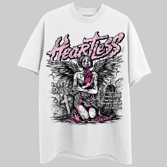 Dunk Low GS 'Triple Pink' DopeSkill T-Shirt Heartless Graphic Streetwear - White