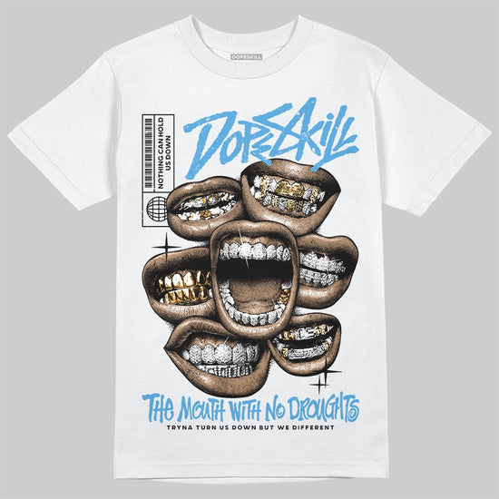 Air Max 95 OG Blue Spark DopeSkill T-Shirt The Mouth With No Droughts Graphic Streetwear - White