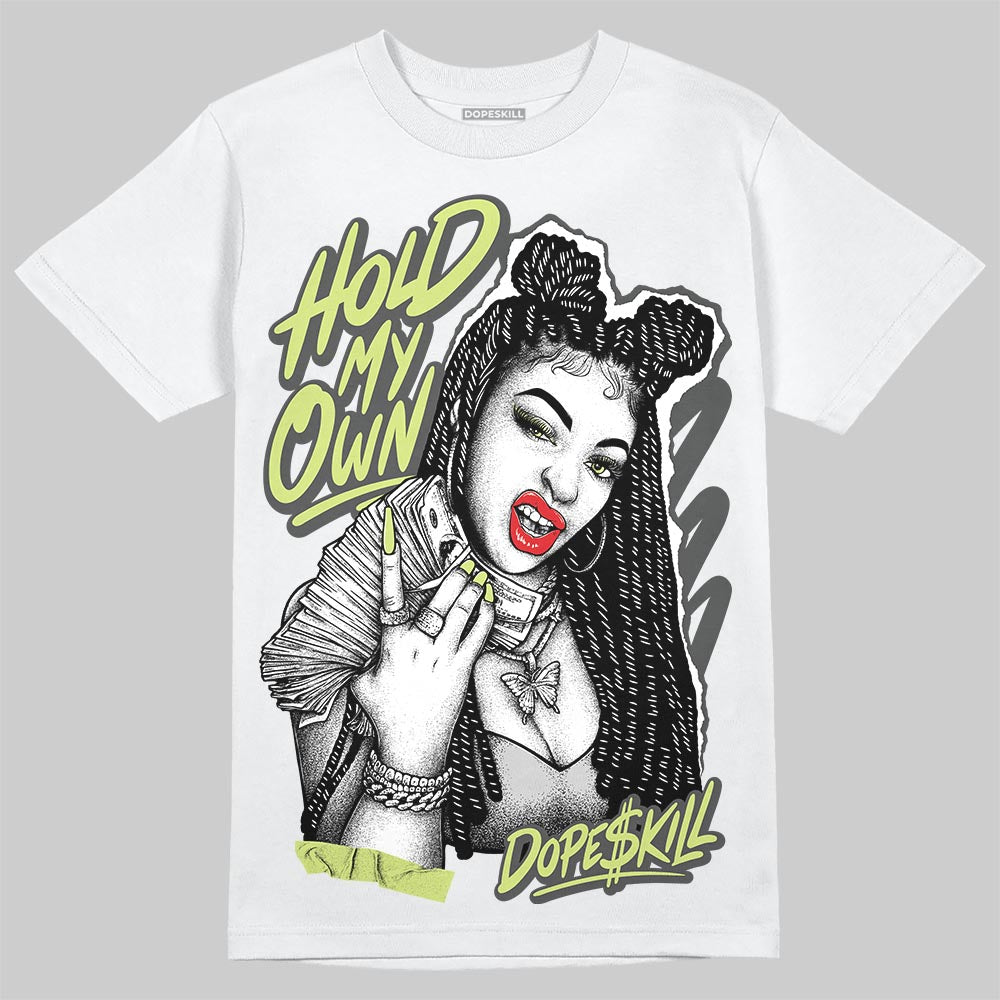 Jordan 4 GS “Light Lemon Twist” DopeSkill T-Shirt New H.M.O Graphic Streetwear - White