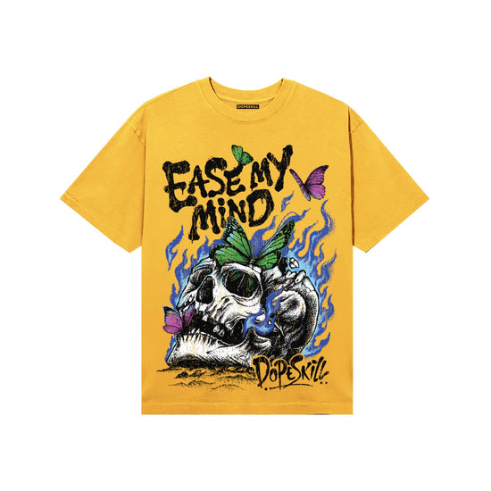Yellow Sneakers DopeSkill T-Shirt Ease My Mind Graphic Streetwear - Gold
