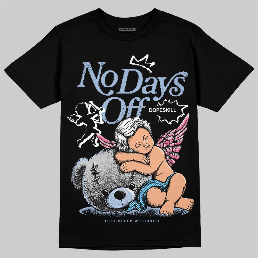 Jordan 3 GS “Cobalt Bliss” DopeSkill T-Shirt New No Days Off Graphic Streetwear - Black