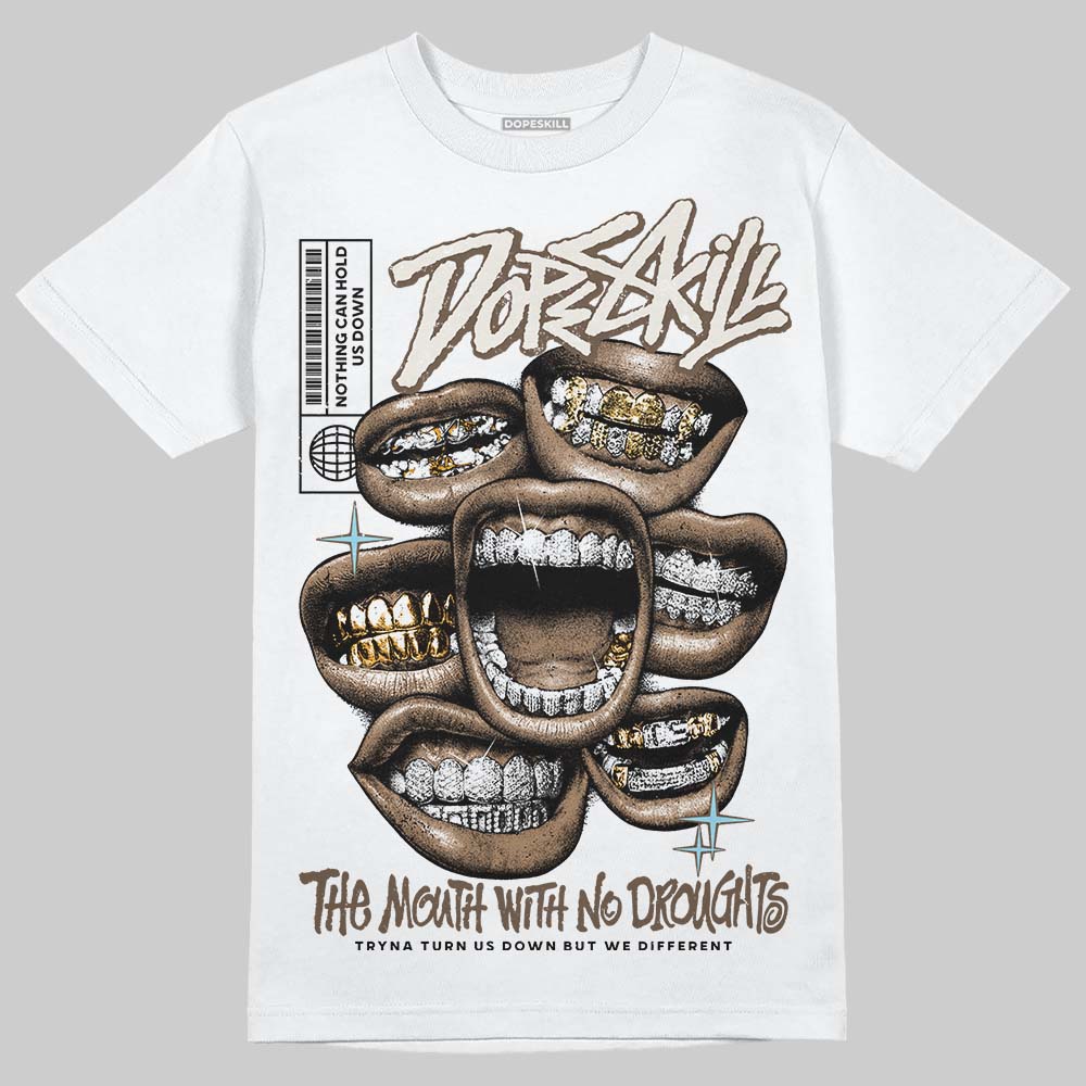 Asics Gel-Kayano 12.1 Cream/Stillwater DopeSkill T-Shirt The Mouth With No Droughts Graphic Streetwear - White