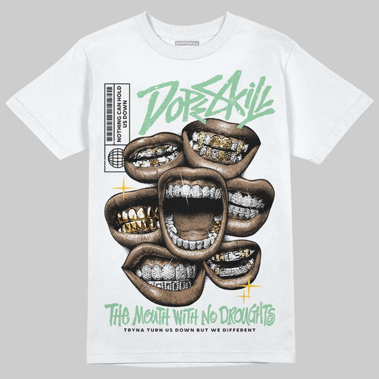 Asics Gel-Kayano 12.1 White/Menthol DopeSkill T-Shirt The Mouth With No Droughts Graphic Streetwear - White
