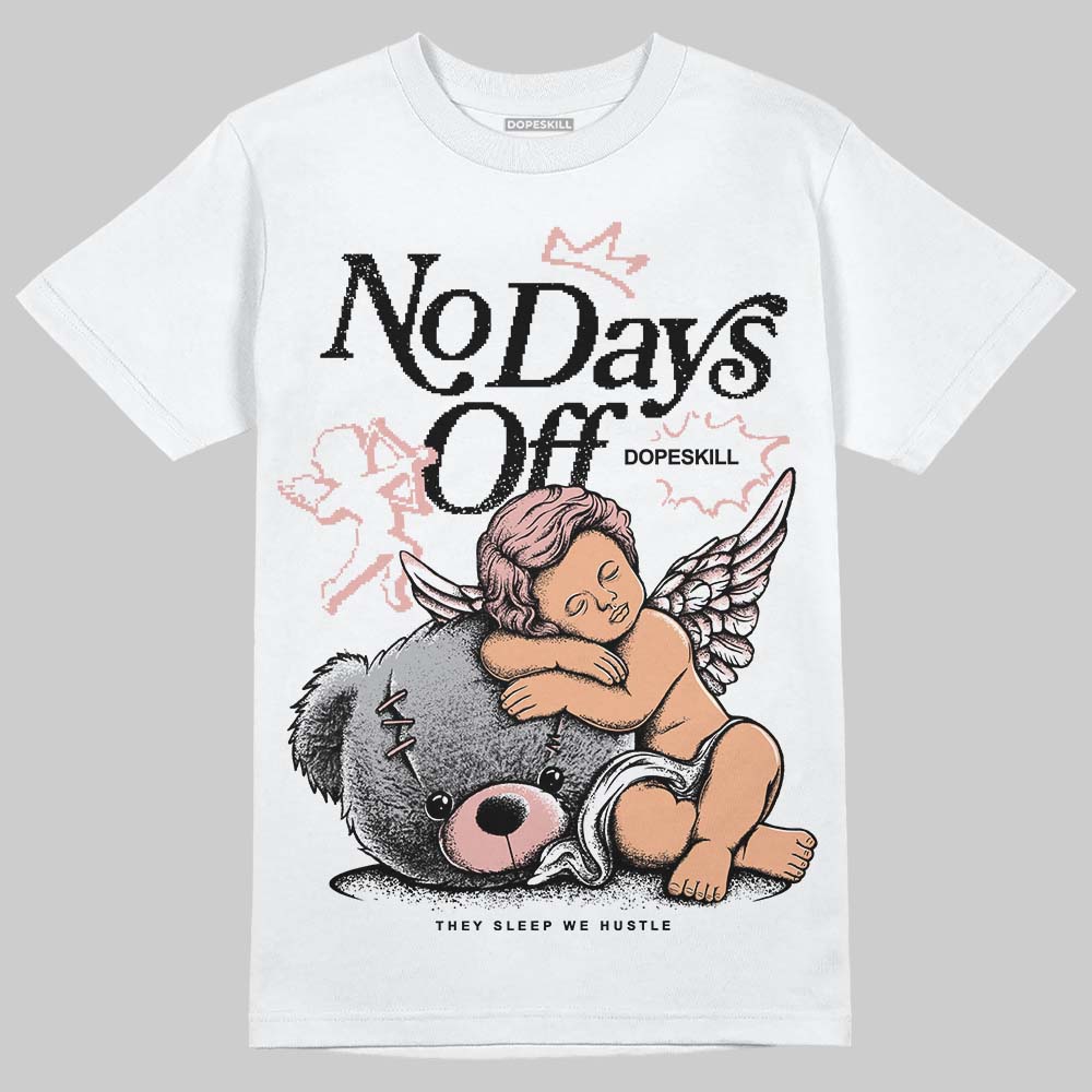 Jordan 1 Low OG “Rust Pink” DopeSkill T-Shirt New No Days Off Graphic Streetwear - White