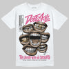 Asics Gel-1130 Pink Glo/ Black DopeSkill T-Shirt The Mouth With No Droughts Graphic Streetwear - White