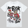 Jordan 3 “Cement Grey” DopeSkill T-Shirt No Risk No Story Graphic Streetwear - White