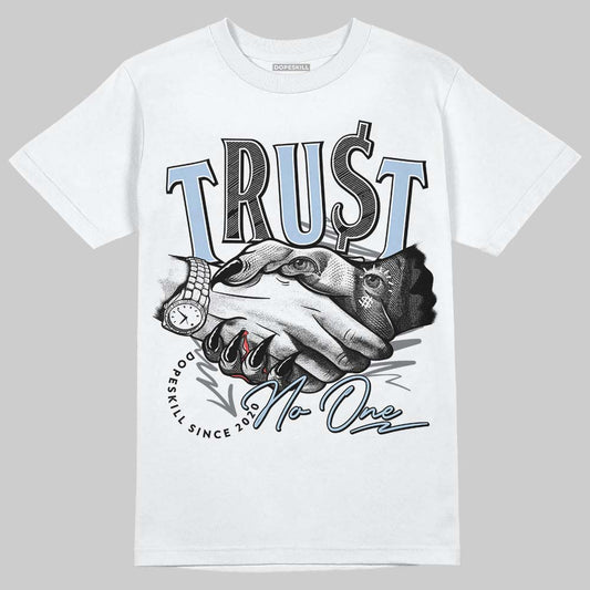 New Balance Abzorb 2000 “Silver/Blue” DopeSkill T-Shirt Trust No One Graphic Streetwear - White