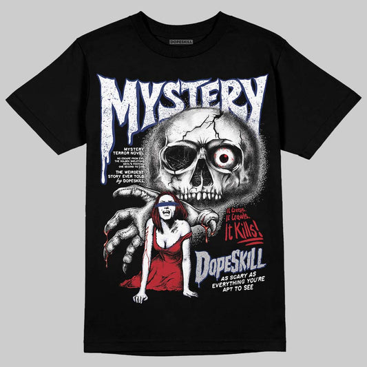 Jordan 1 High OG Rare Air "Deep Royal Blue" DopeSkill T-Shirt Mystery Ghostly Grasp Graphic Streetwear - Black